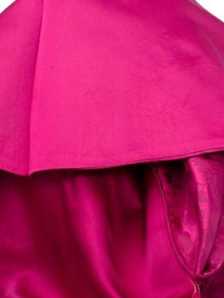 Versace Pink Silk Vintage Strapless Dress For Sale 5