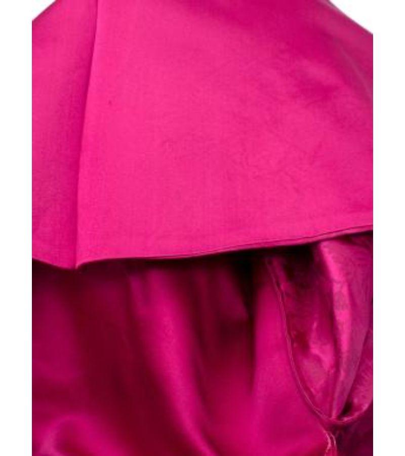 Versace Pink Silk Vintage Strapless Dress For Sale 5