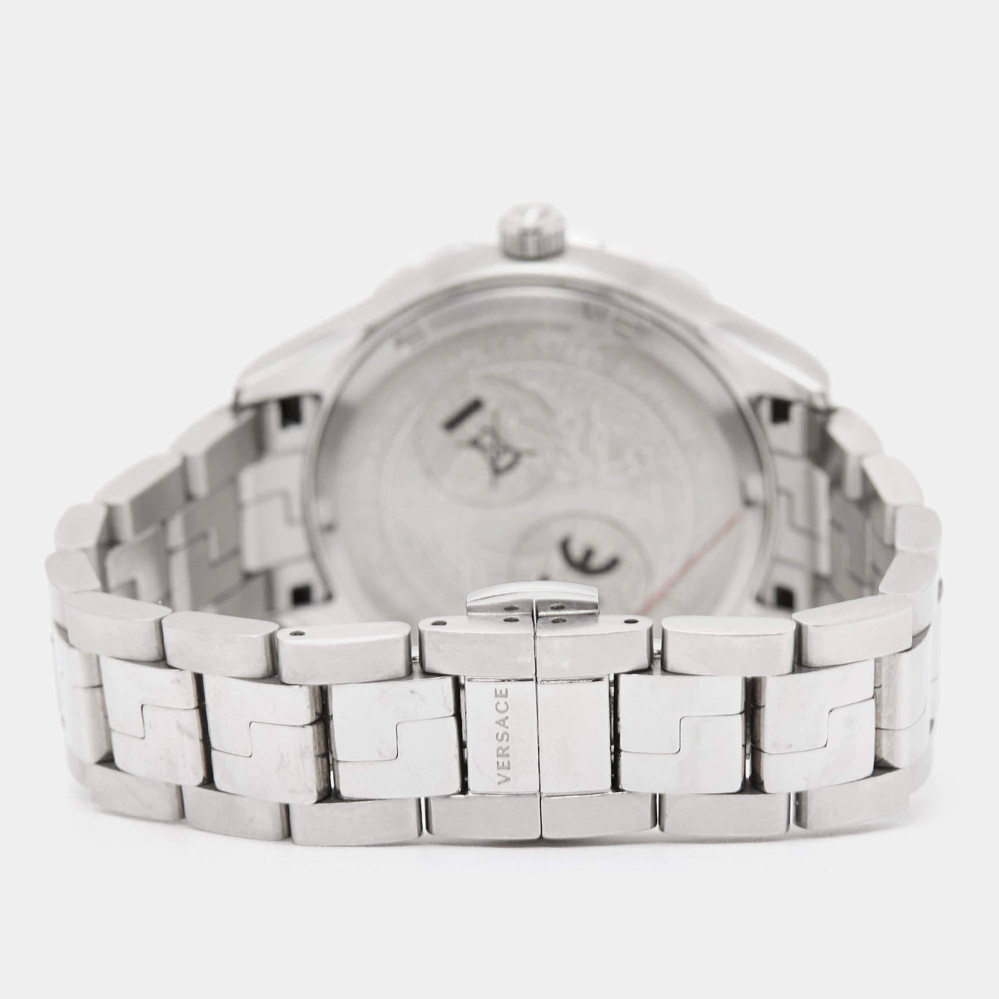 Versace Pink Stainless Steel Hellenyium V12010015 Women's Wristwatch 35 mm 3