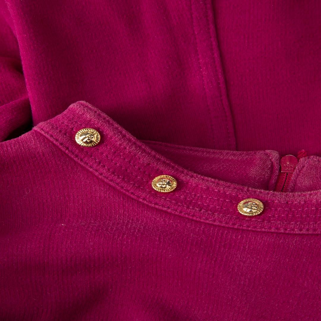 Versace, top à manches longues clouté rose, taille M Bon état - En vente à London, GB