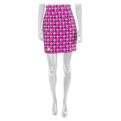VERSACE Pink TWEED MINI SKIRT 38 - 2