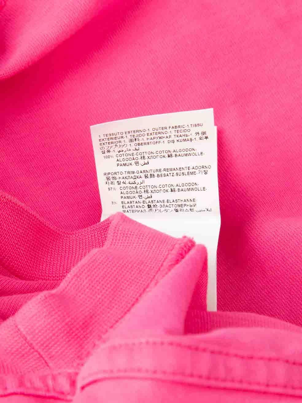 Versace Pink Vintage Wash Effect Logo T-Shirt Size XS For Sale 1