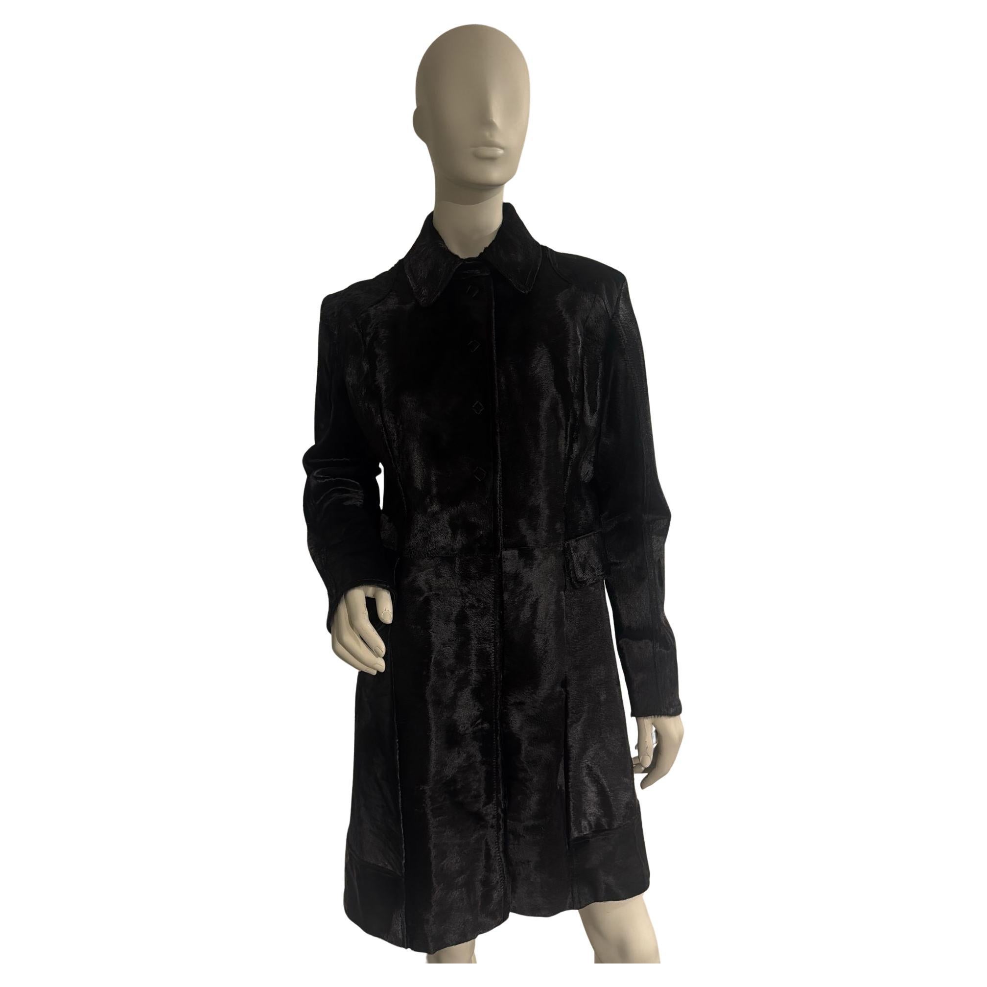 Versace pony hair coat en venta