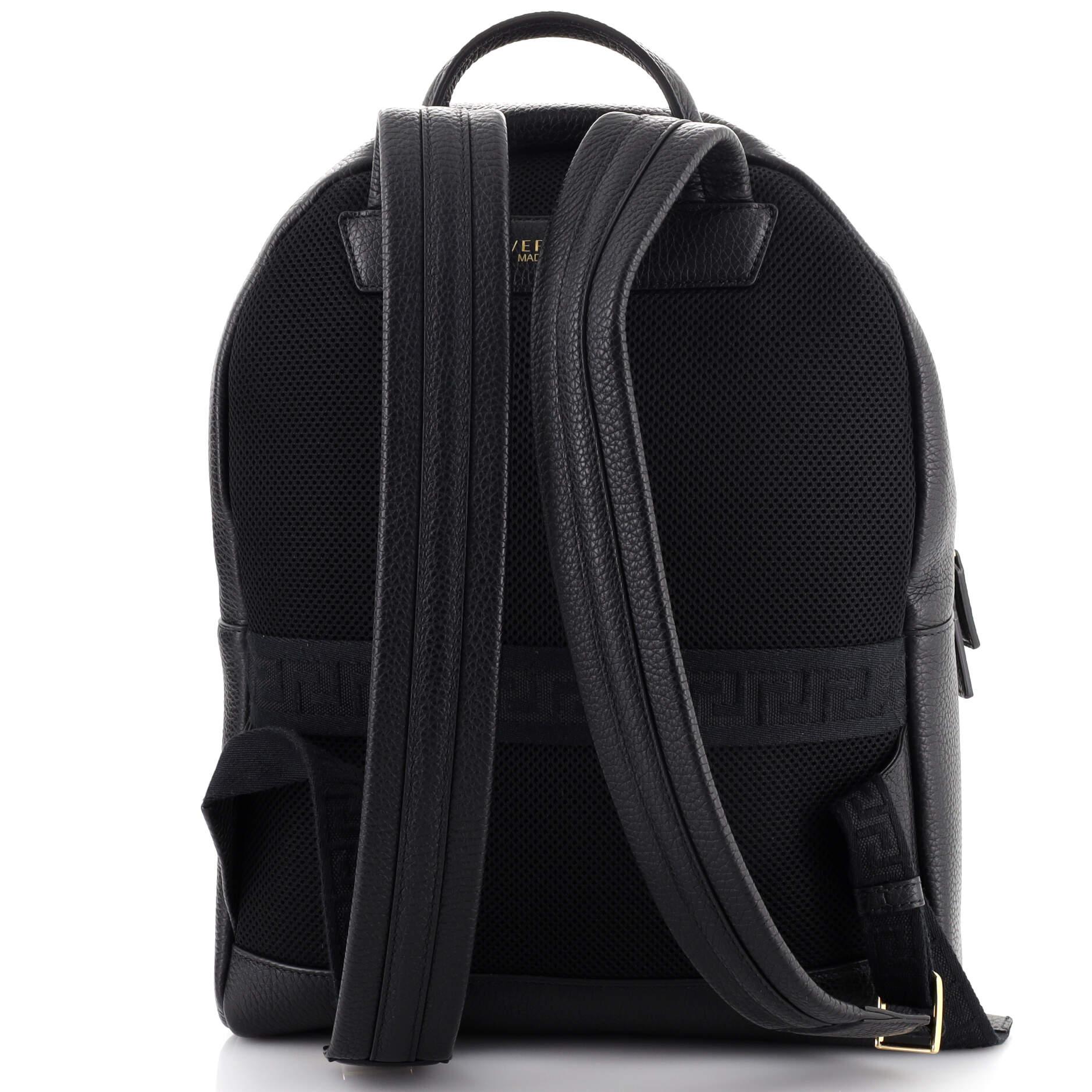 Versace Pop Medusa Backpack Printed Leather In Good Condition In NY, NY