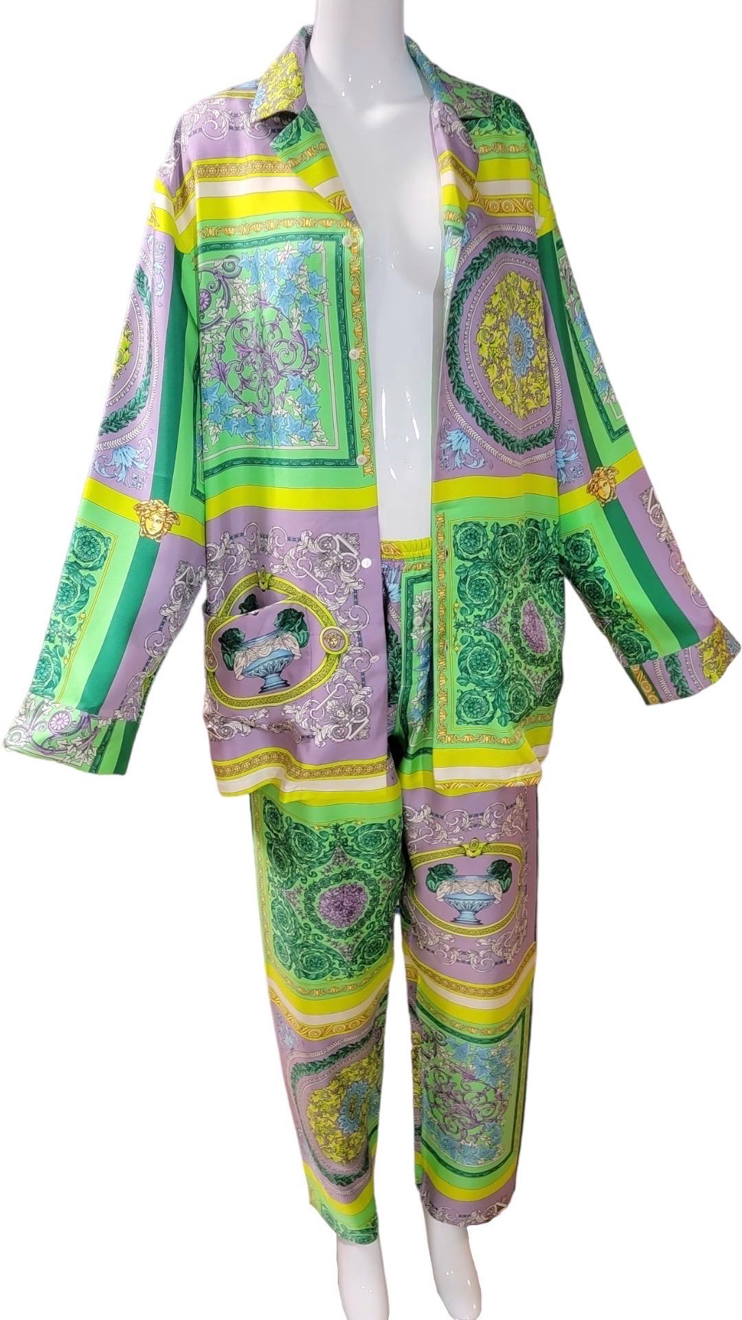 versace silk set