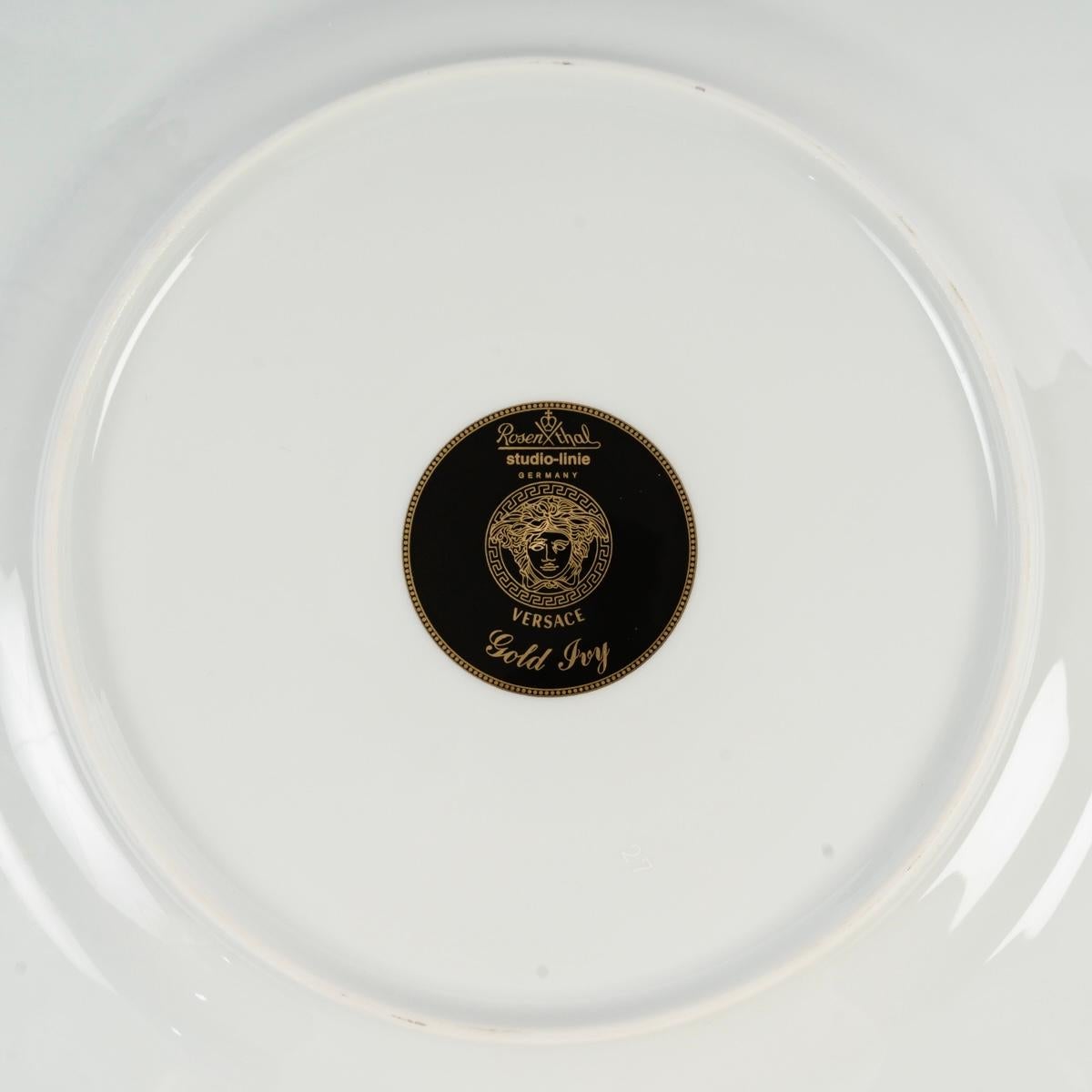 Versace - Servizio da tavola in porcellana Oro Edera 19 Pezzi in vendita 10