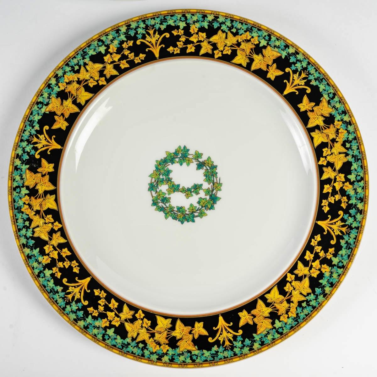 Art Déco Versace - Servizio da tavola in porcellana Oro Edera 19 Pezzi in vendita