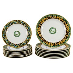 Versace - Servizio da tavola in porcellana Oro Edera 19 Pezzi