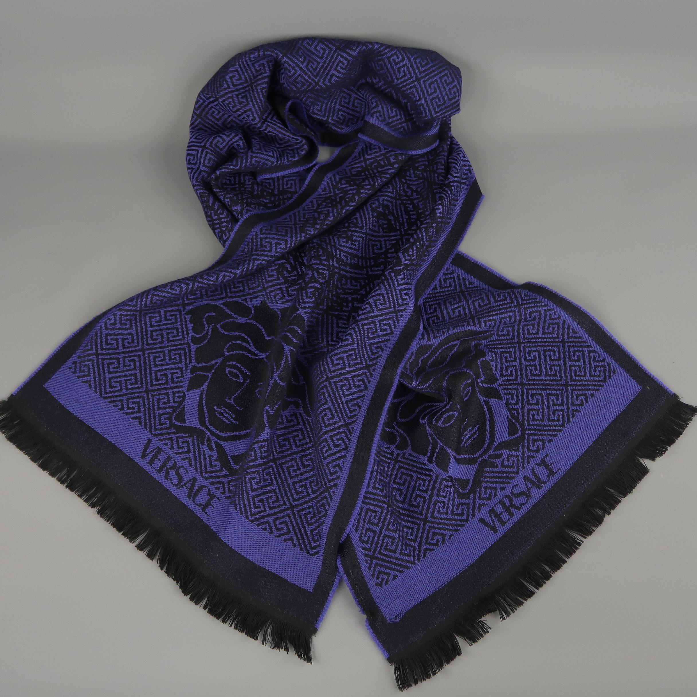 versace purple scarf