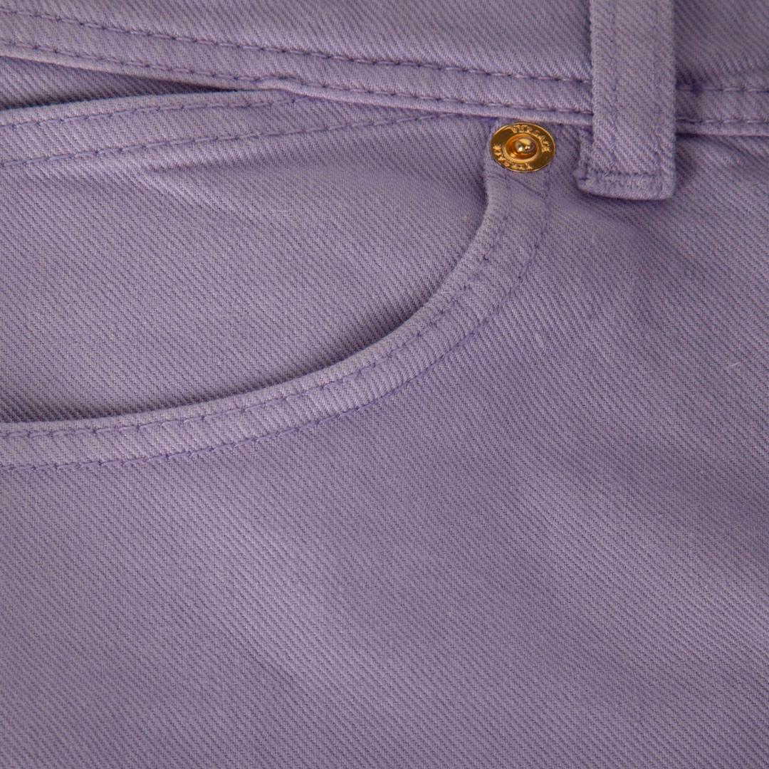 Mini-short en denim violet Versace Taille XS Neuf - En vente à London, GB