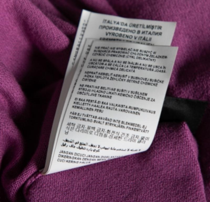 Versace Purple Knit Greca Detailed Long Sleeve Sweater XL For Sale 2