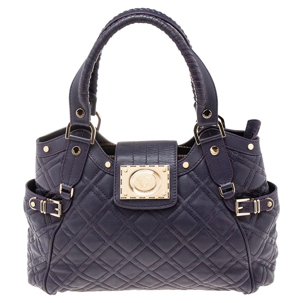 Versace Small Black Satin Bag For Sale at 1stDibs