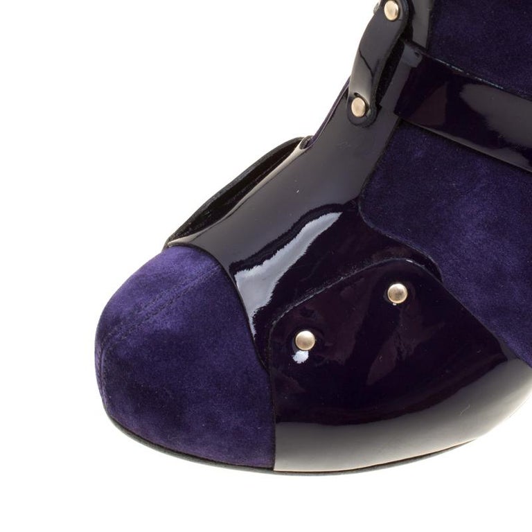 versace purple boots
