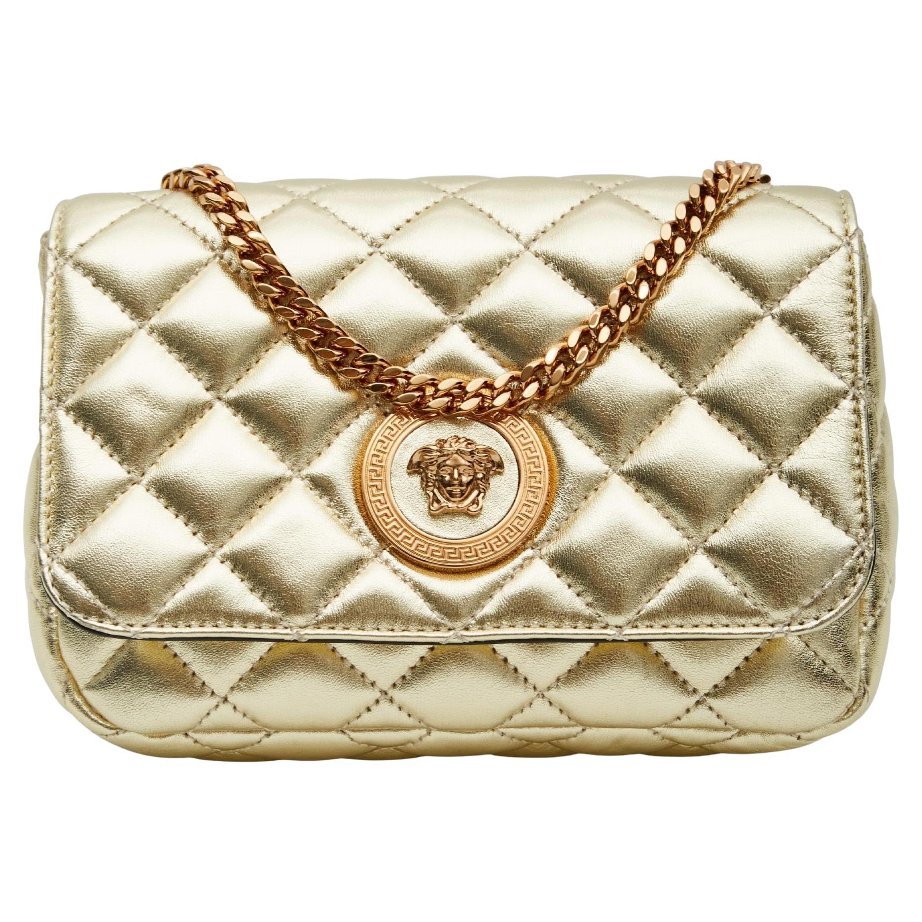 Versace Gold Shoulder Bag-EE1VTBBM3 E901 for Womens 