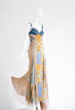 Versace RARO GEM Abito Chaos Couture P/E 2005 di Donatella Versace