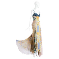 Versace RARO GEM Abito Chaos Couture P/E 2005 di Donatella Versace