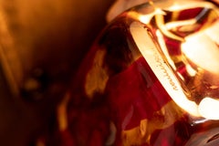 Rare vase en verre de Murano signé Versace pour Venini