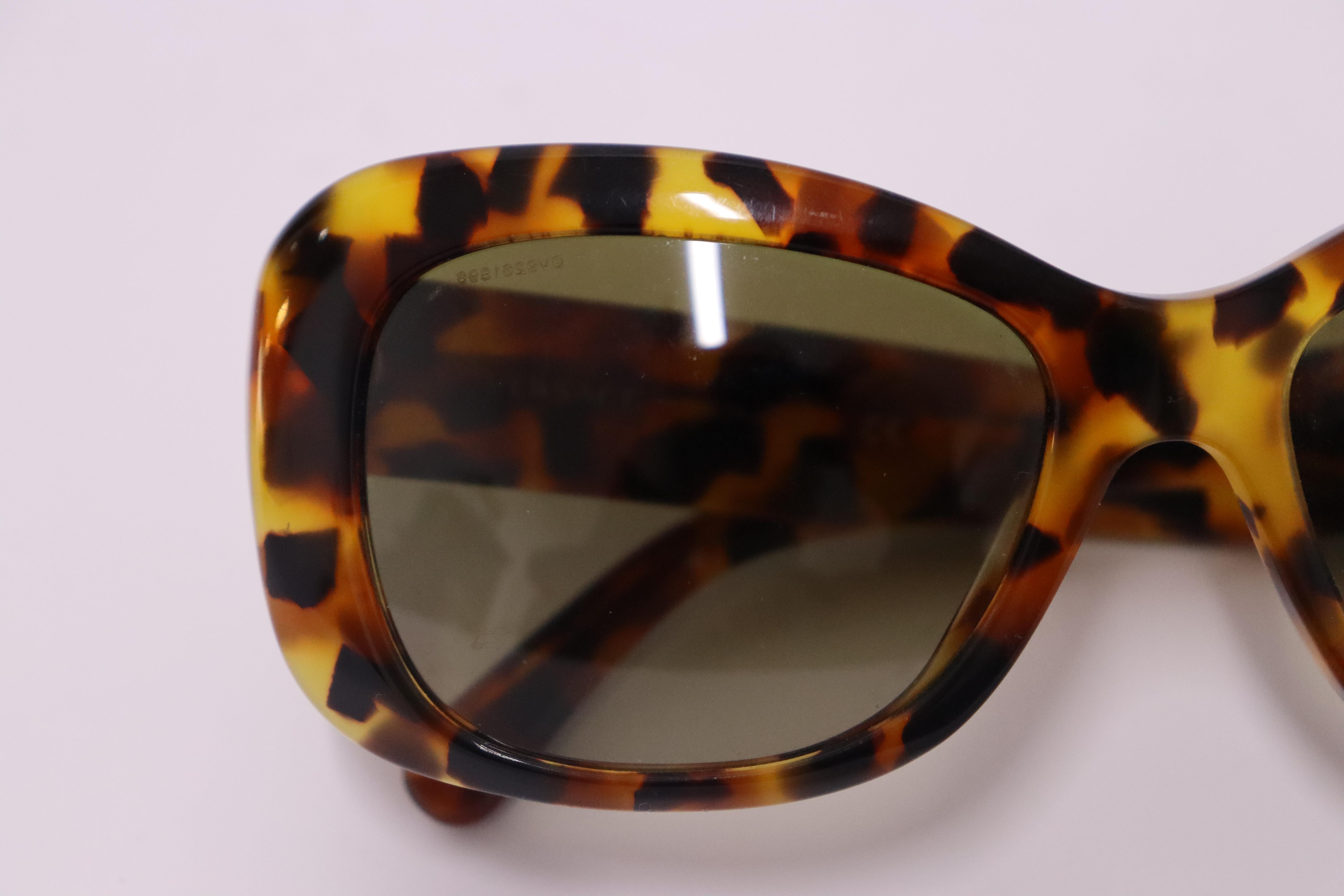 Versace Rectangle Light Havana Brown Gradient Sunglasses 2