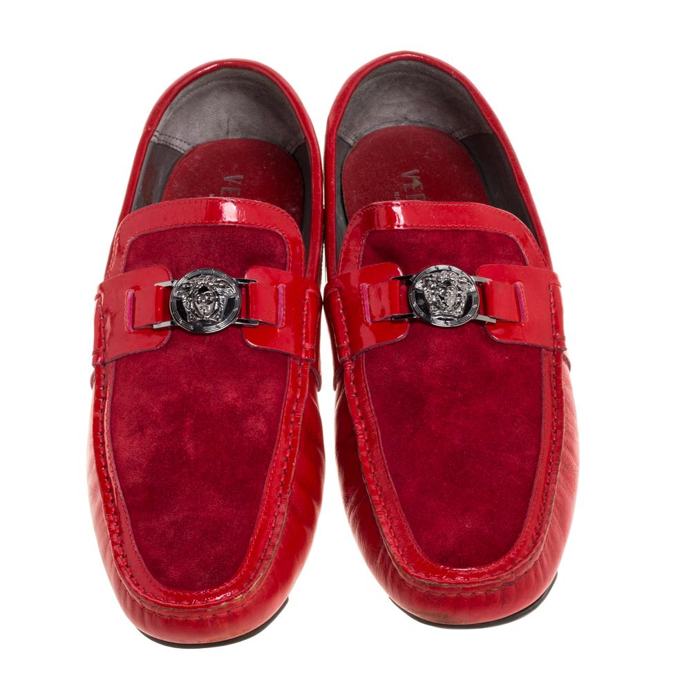 red versace shoes