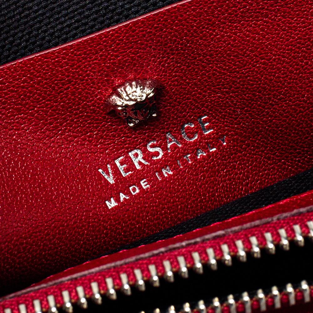 Versace Red Leather Shoulder Bag 6