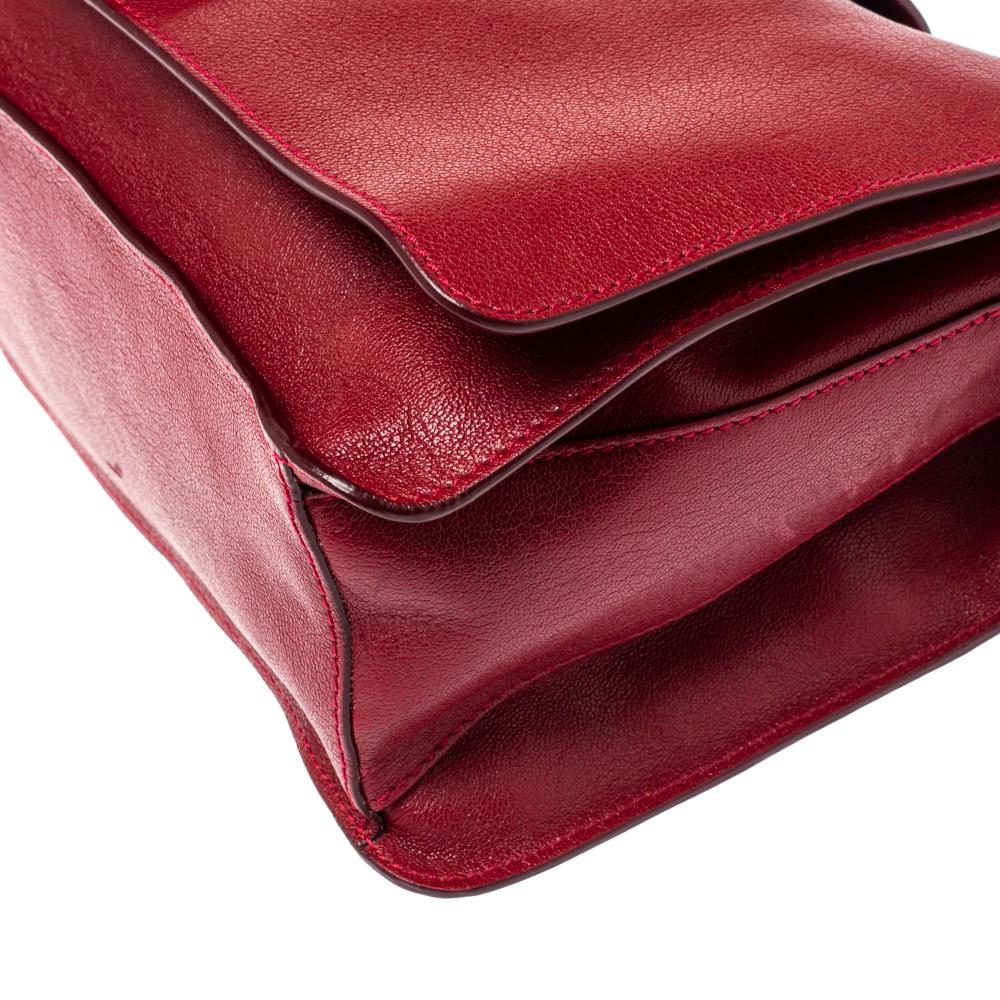 Versace Red Leather Shoulder Bag 2