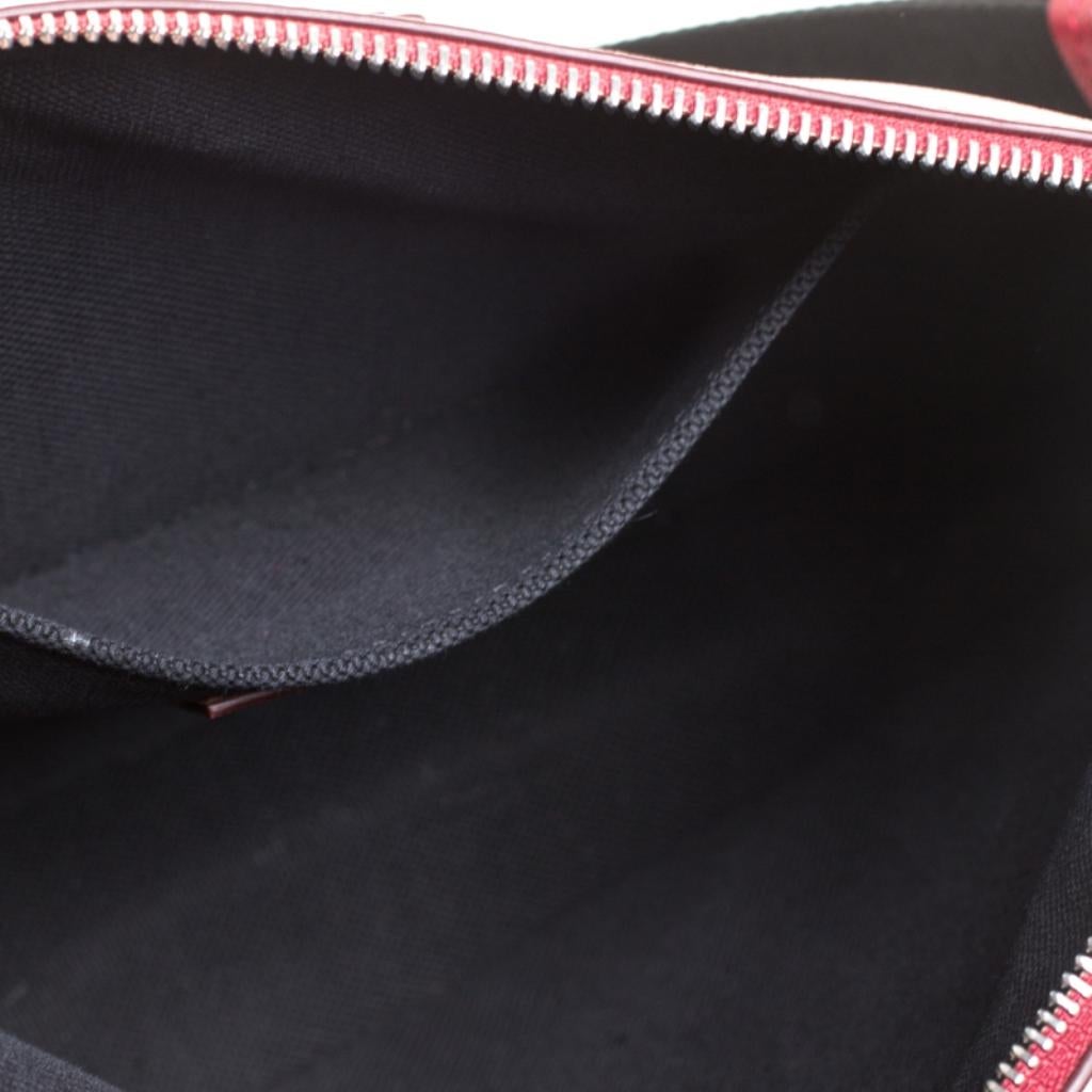 Versace Red Leather Studded Shoulder Bag 2