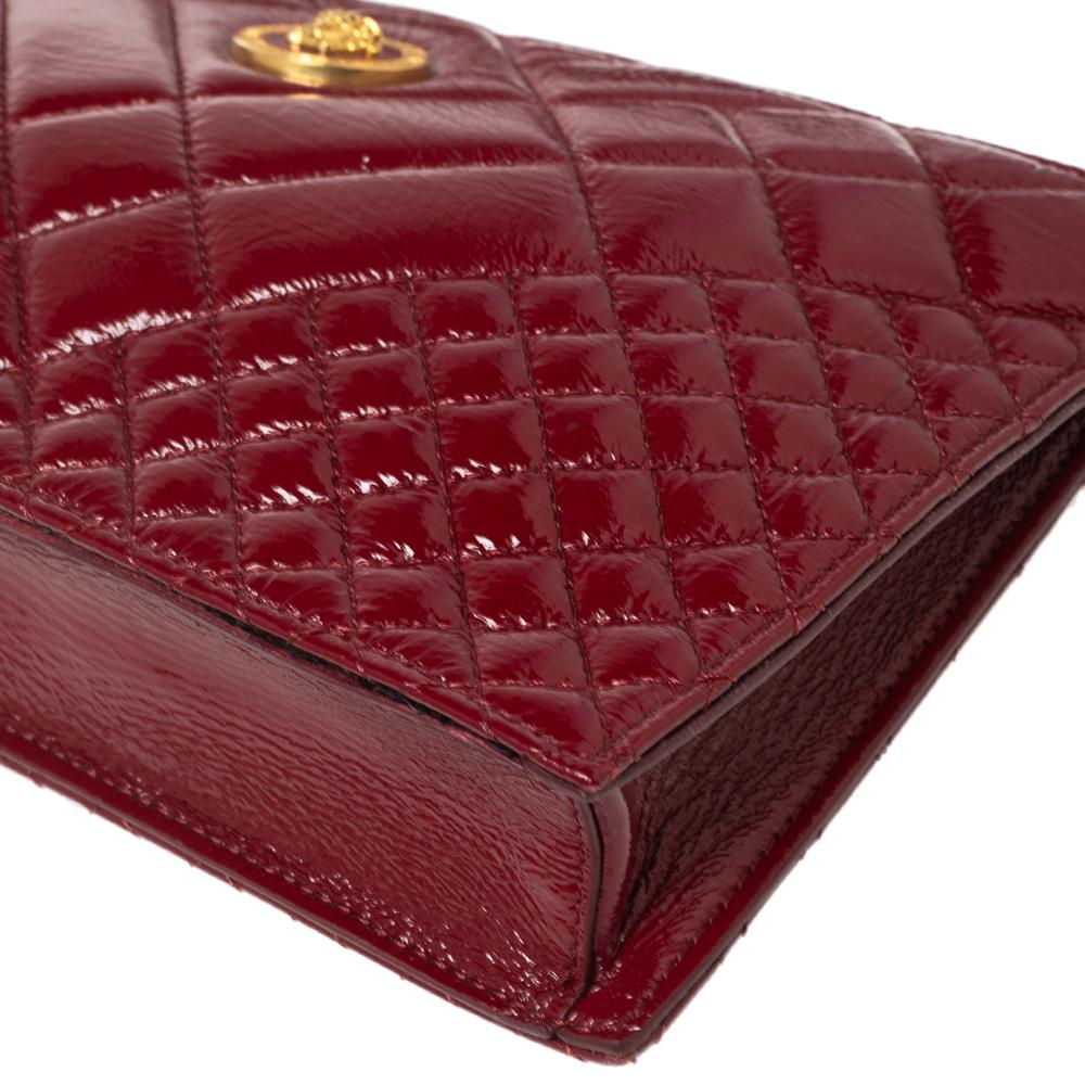 Versace Red Quilted Patent Leather Crossbody Bag at 1stDibs versace
