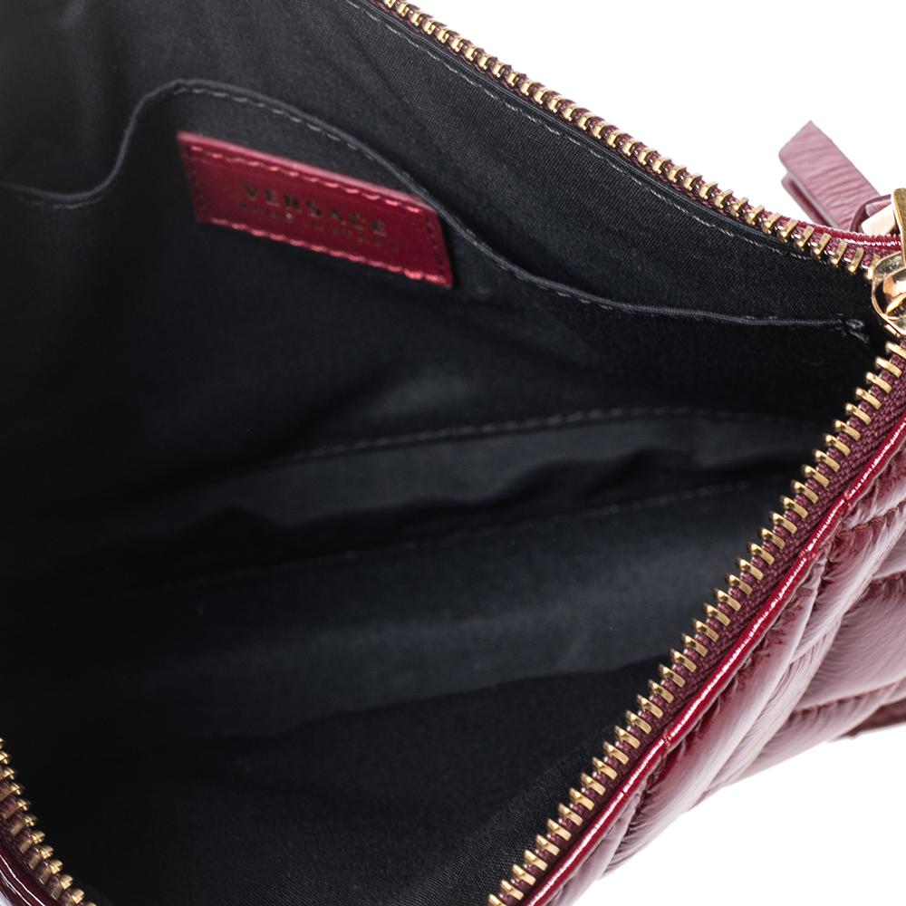Versace Red Quilted Patent Leather Crossbody Bag at 1stDibs versace