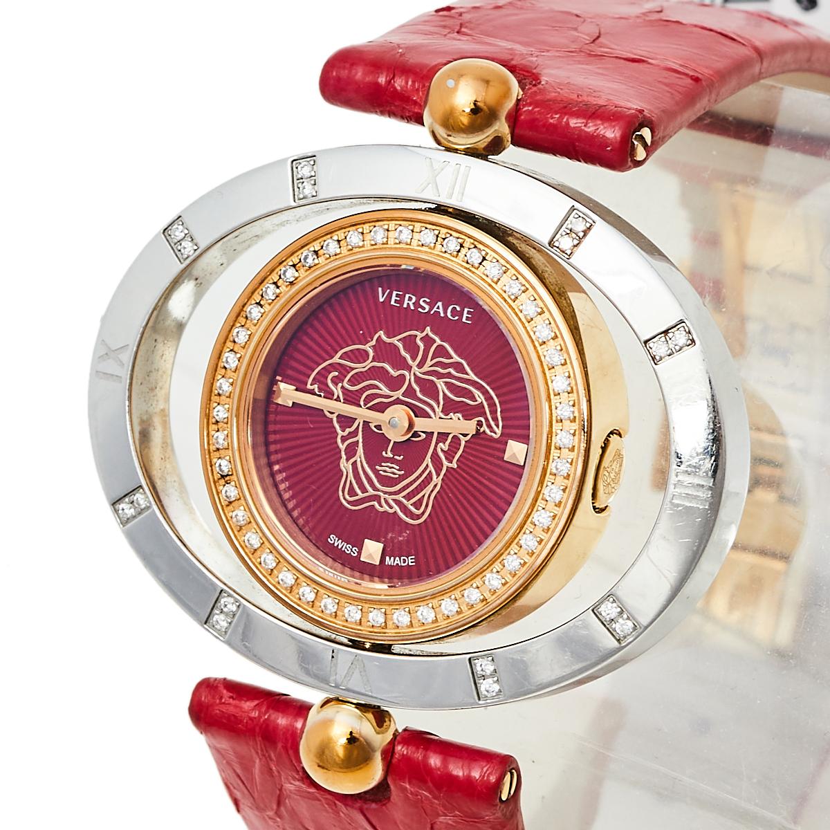 versace red watch