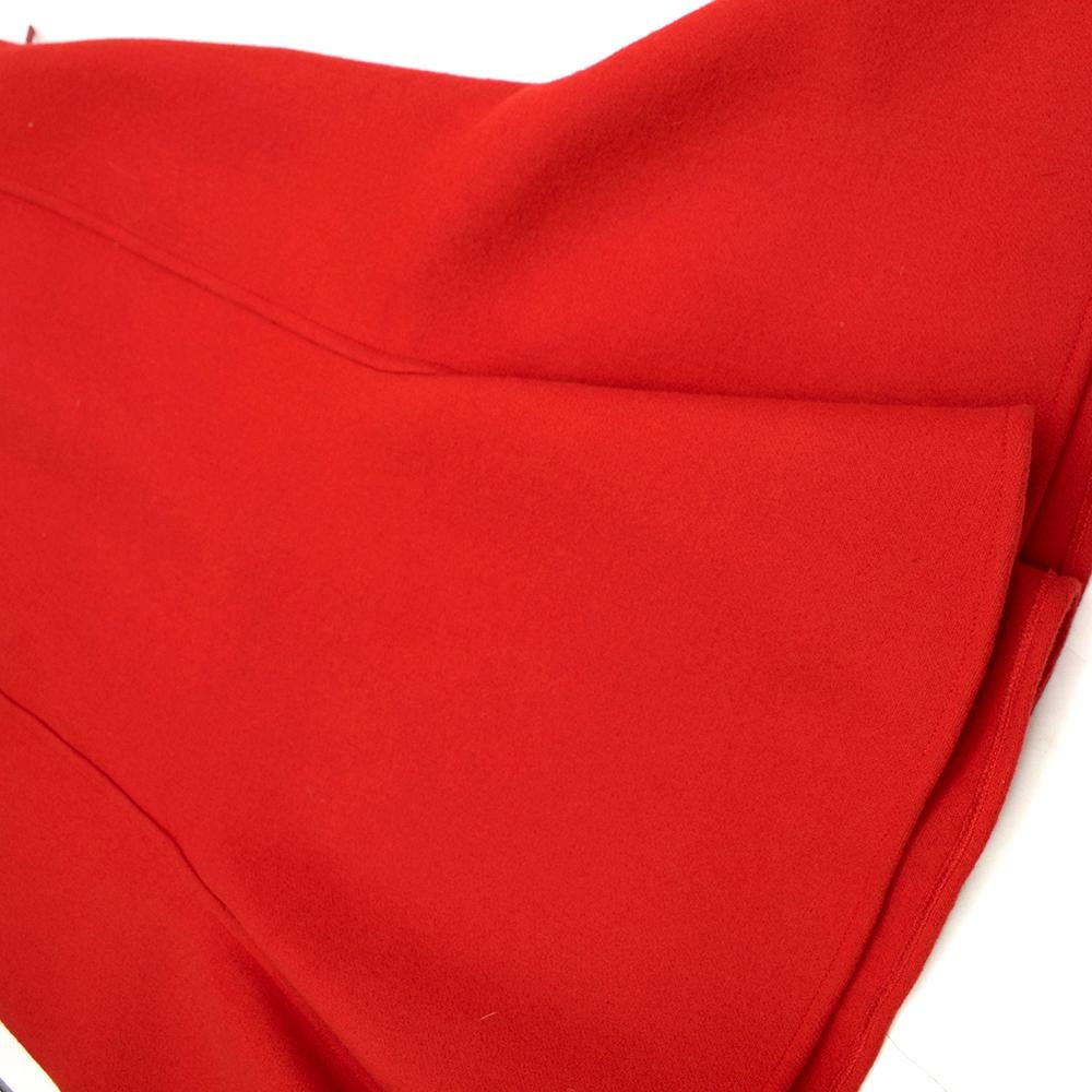 Versace Red Wool Mini Skirt SIZE 38 IT 3