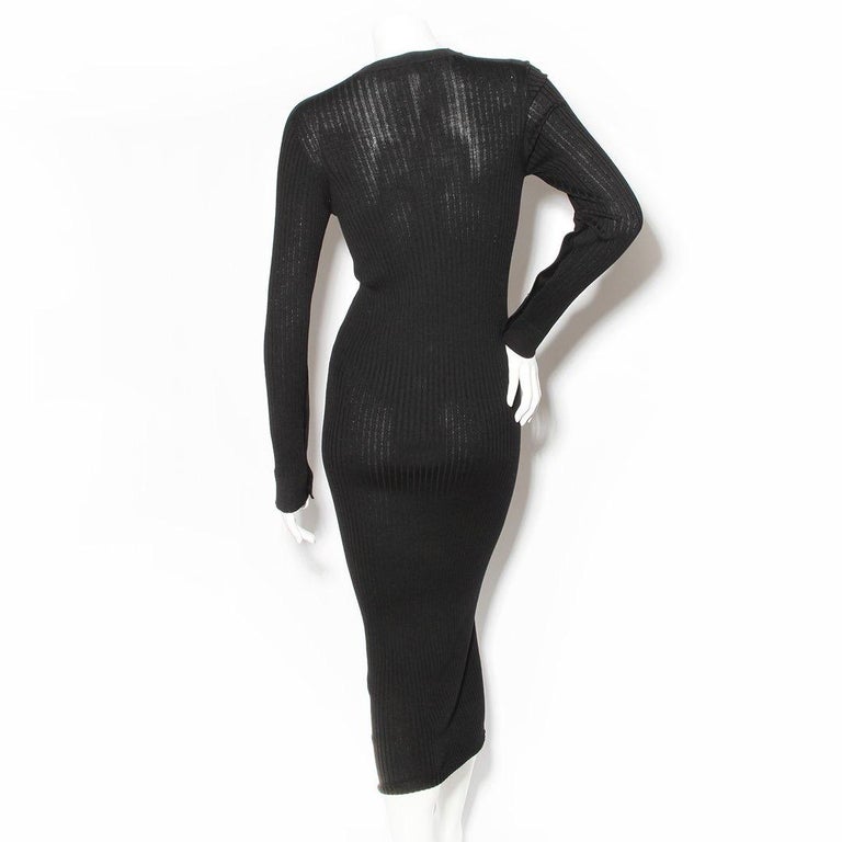 Versace Rib Knit Dress For Sale at 1stDibs