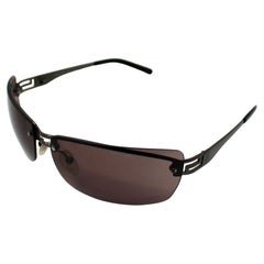 Occhiali da sole Versace senza montatura con schermo colorato, circa anni '90