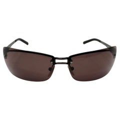 Occhiali da sole Versace senza montatura con schermo colorato, circa anni '90