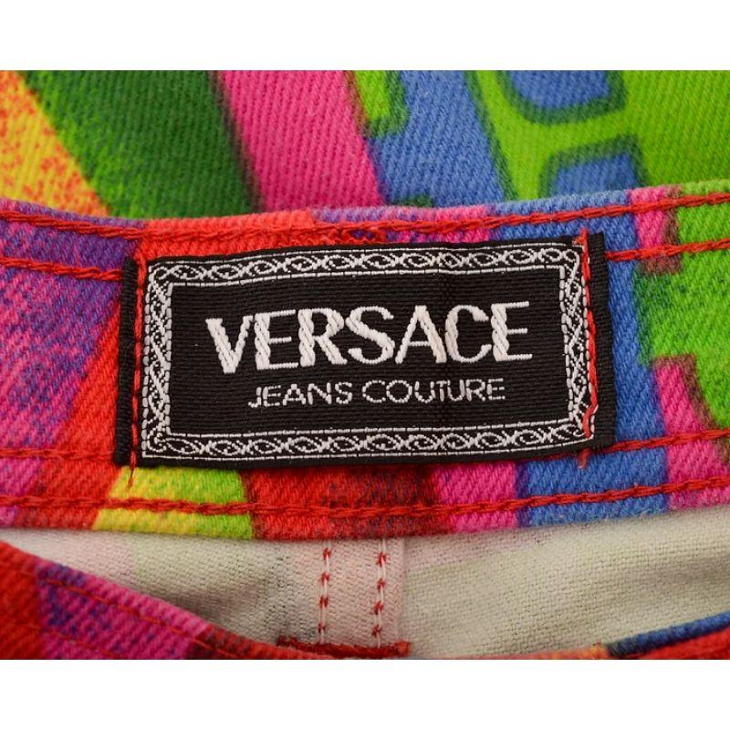 Gianni Versace 'Robert Indiana SS / 95 'LOVE' High waisted loud Colourful Jeans For Sale 3