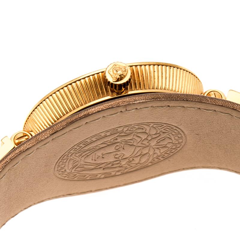 Versace Rose Gold Plated Stainless Steel  Signature VLA Women's Wristwatch 35 mm 1