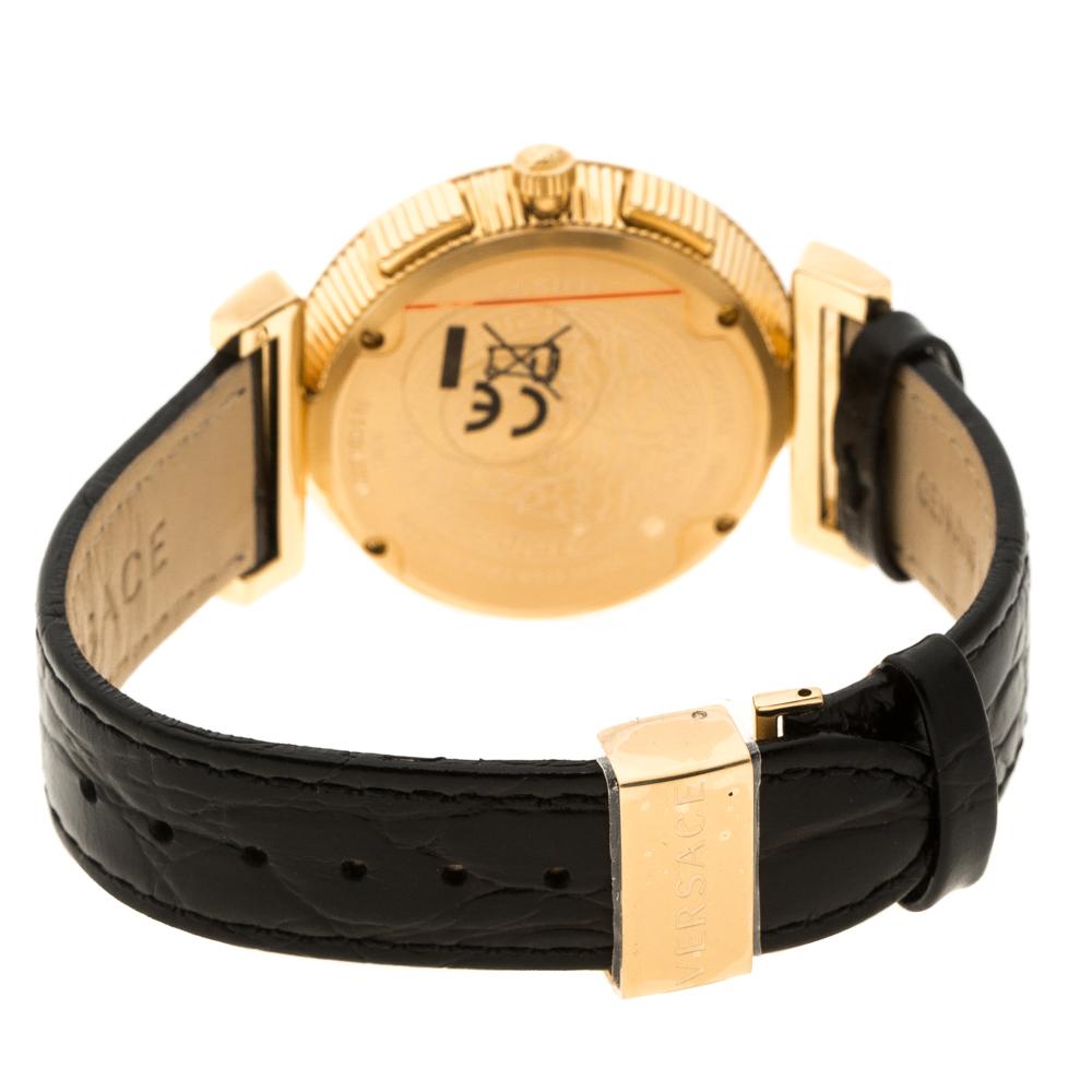 Versace Rose Gold Plated Steel A9C Chronograph Women's Wristwatch 40 mm Damen