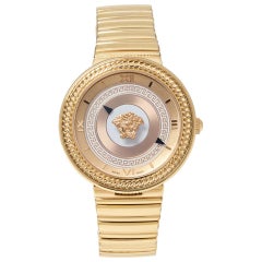Versace Rose Gold Tone Stainless Steel V-Metal VLC100014 Women's Wristwatch 40mm