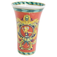 Used Versace Rosenthal 1990s Le Roi King Sun Porcelain Vase
