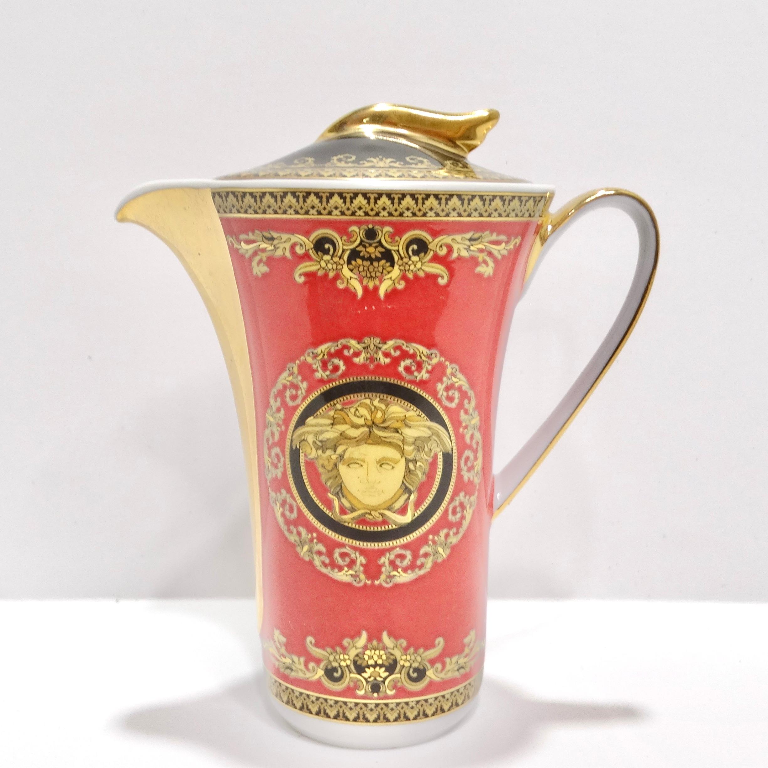 Versace Rosenthal 1990s Medusa Coffe Pot In New Condition For Sale In Scottsdale, AZ