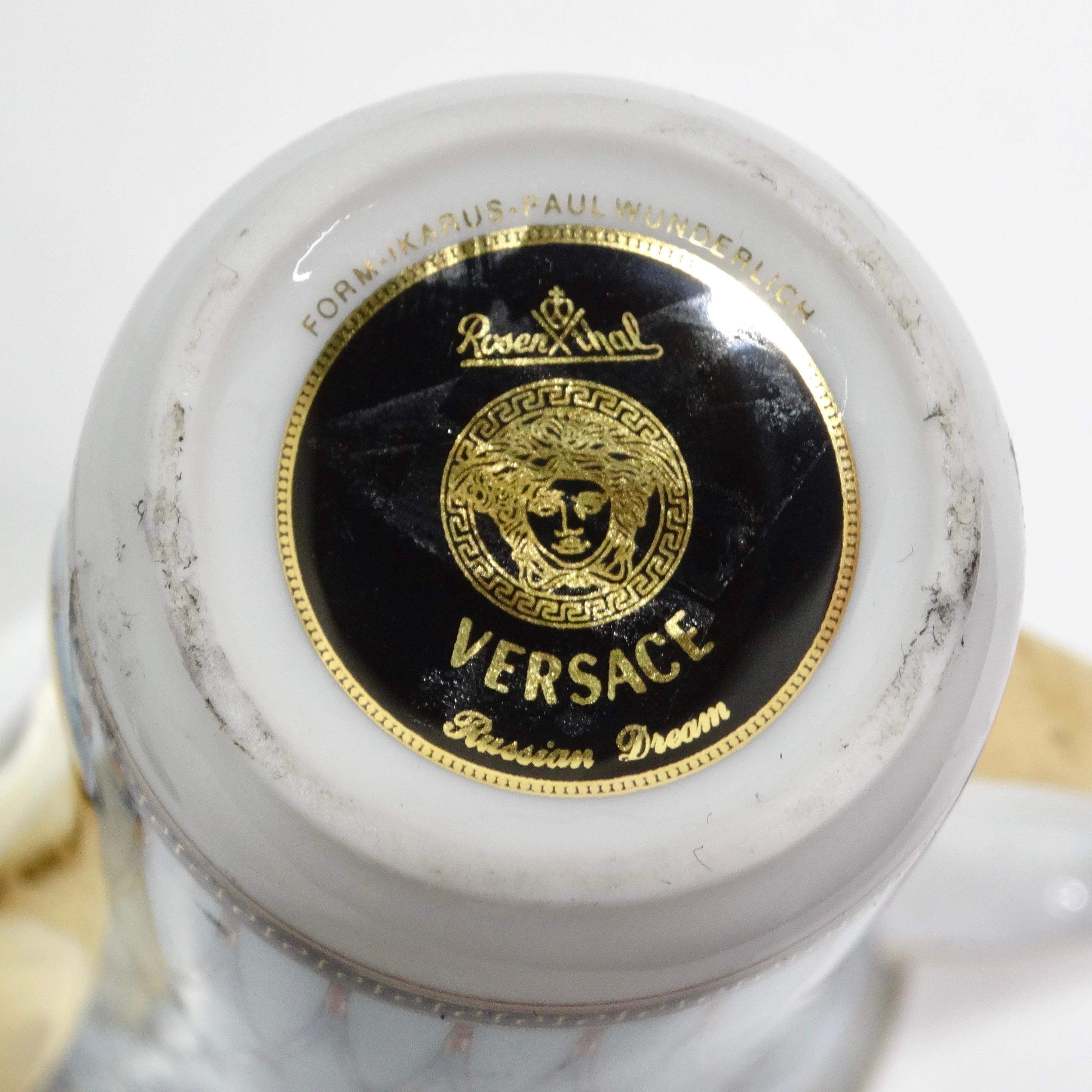Versace Rosenthal 1990s Russian Dream Coffee Pot 2