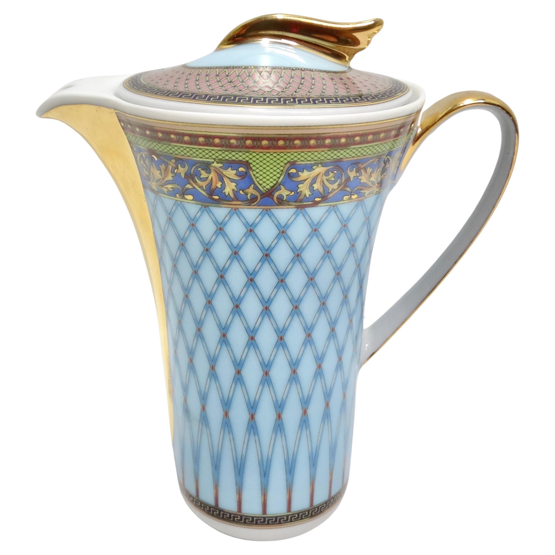 Versace Rosenthal 1990s Russian Dream Coffee Pot For Sale