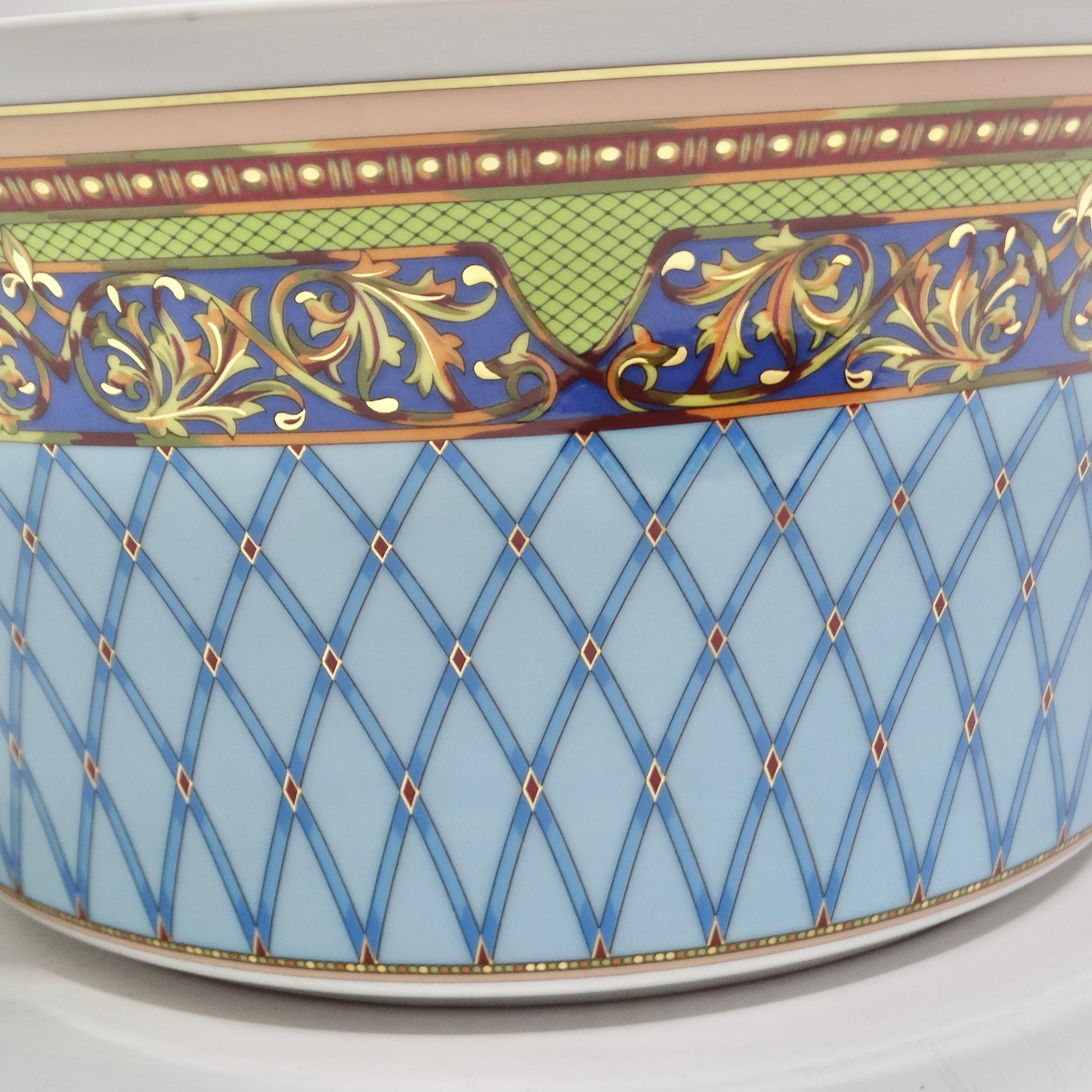 Women's or Men's Versace Rosenthal 1990s Russian Dream Porcelain Bowl For Sale