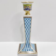 Versace Rosenthal 1990s Russian Dream Porcelain Candle Holder