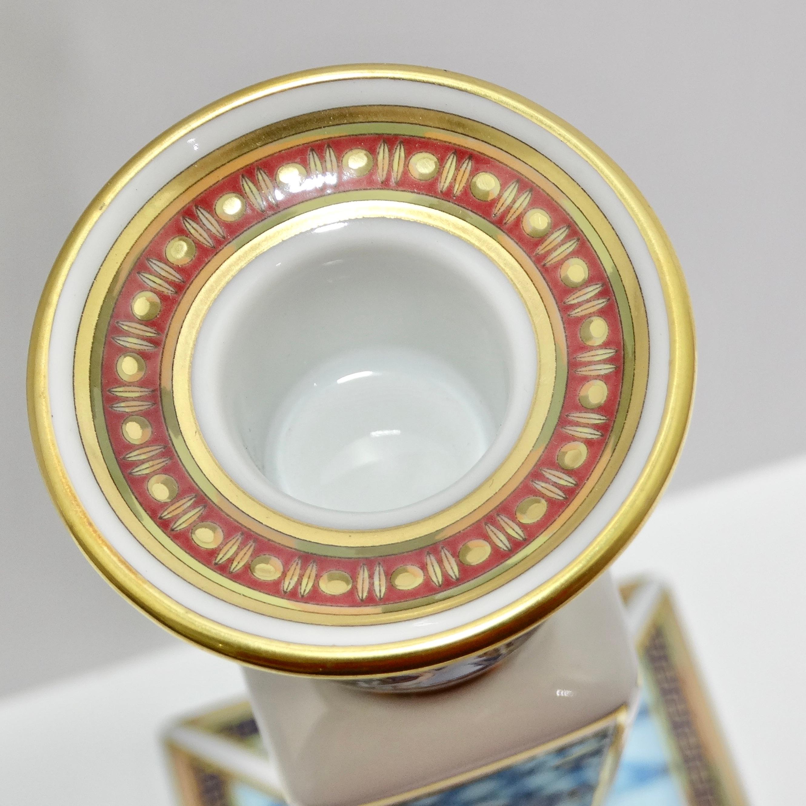 Versace Rosenthal 1990s Russian Dream Porcelain Candle Holder  For Sale 2