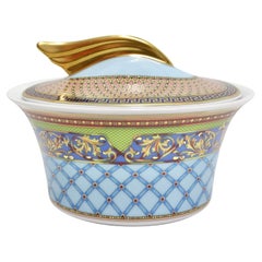 Vintage Versace Rosenthal 1990s Russian Dream Porcelain Sugar Bowl