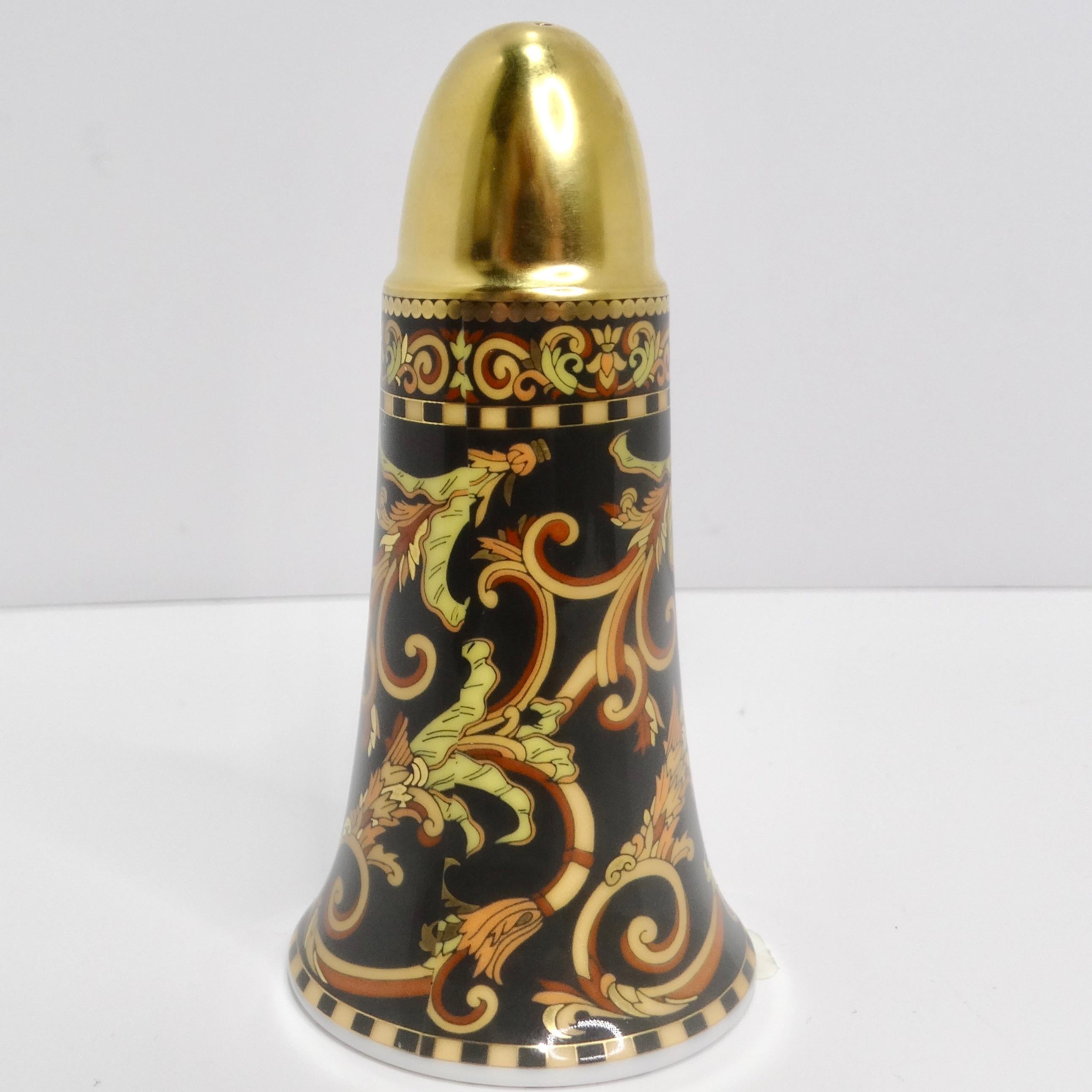 Versace Rosenthal 1990s Salt & Pepper Shakers In Excellent Condition In Scottsdale, AZ