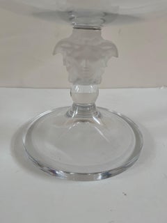 Versace Rosenthal Crystal Lumiere Medusa Footed Bowl