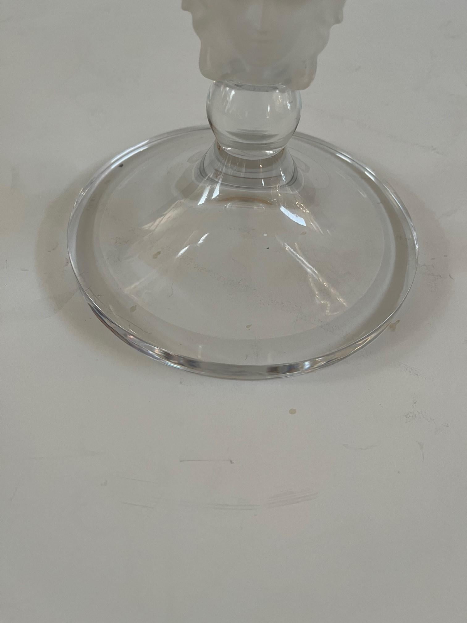 Glass Versace Rosenthal Crystal Lumiere Medusa Footed Bowl For Sale
