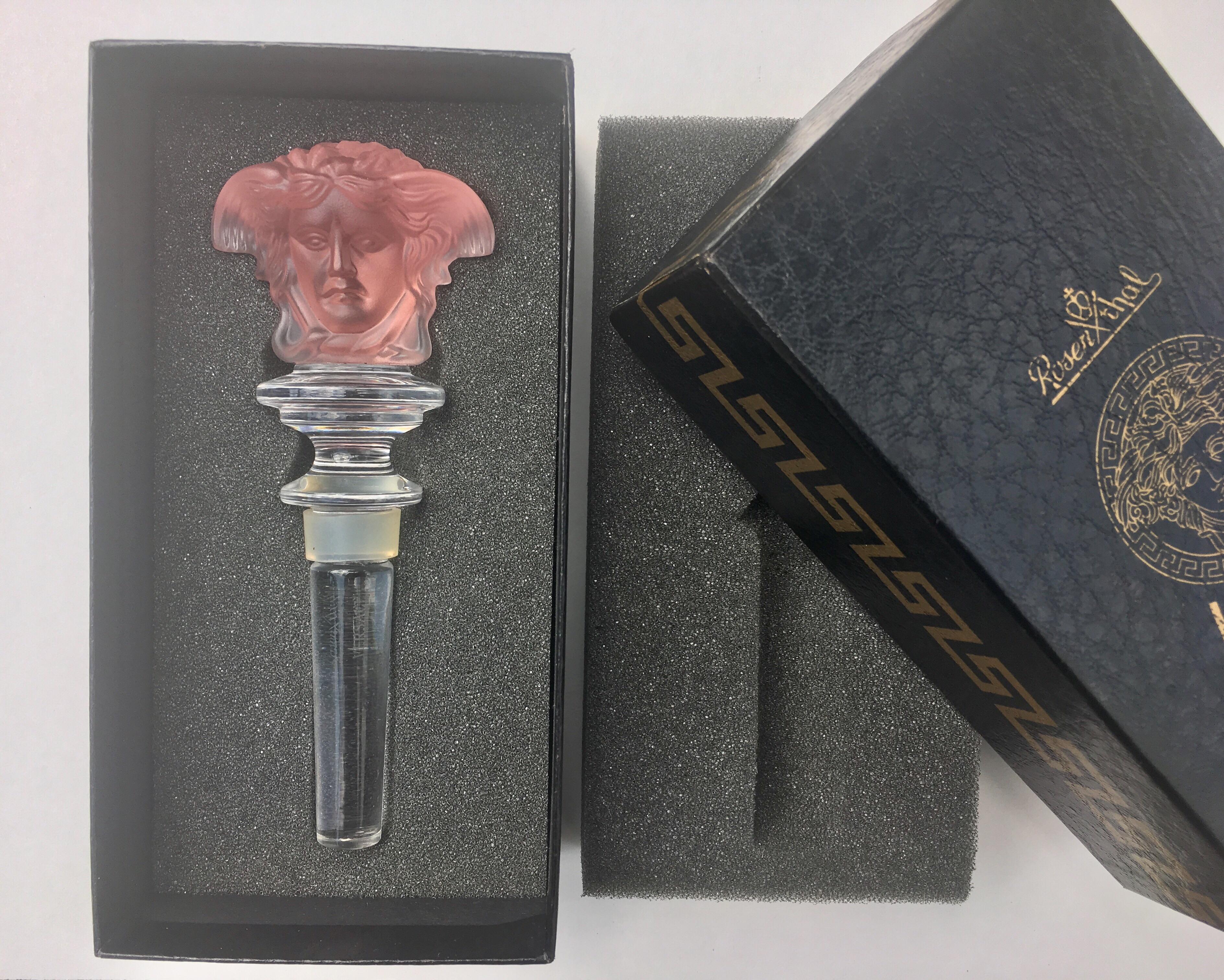 versace medusa wine stopper