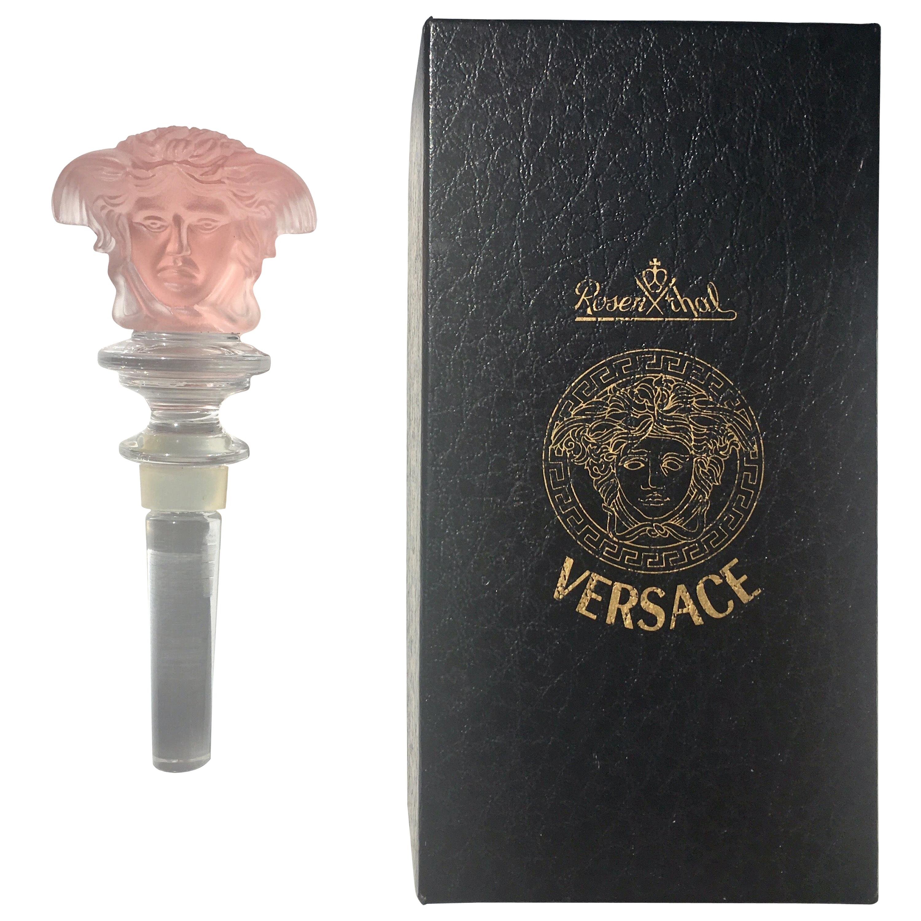Versace Rosenthal Crystal Medusa Wine Bottle Stopper